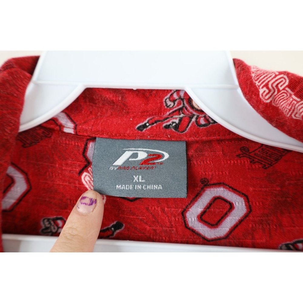 Vintage Mens Xl Faded All Over Print Ohio State U… - image 5